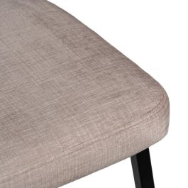 Taburete Beige Tejido-Metal Decoración 39 X 50,50 X 103 cm