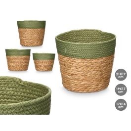 Set 3 Cestos Redondos 19Cm Alto Verde Giftdecor (6 Unidades) Precio: 44.5000006. SKU: B1CAJEAXD4