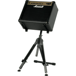 QUIKLOK Soporte Amplificador/Monitor Doble Nivel Ajustable Formato "X" Negro