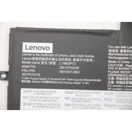Lenovo Batería Interna Ion-Litio L19M3P73 para Portátil Lenovo, 48.2Wh, 11.58V, 185g