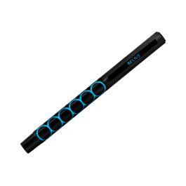 Belius Bolígrafo Legacy Aluminio Diseño Círculos Azul Cuerpo Negro Tinta Azul Caja Diseño