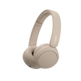 Sony WH-CH520 Auriculares inalámbricos con Micrófono Bluetooth Multipunto, 50h Batería, DSEE, Ligeros, Beige