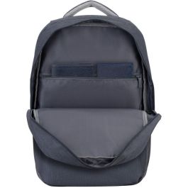 Rivacase 7567 Mochila Portátil 17.3 Pulgadas Prater - Protección Antirrobo, Carga USB, Gris Oscuro