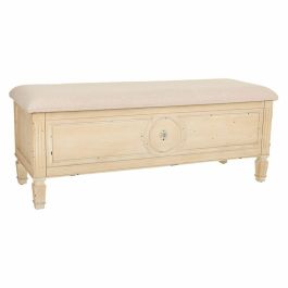 Banqueta Alexandra House Living Beige Esponja Madera de abeto 43 x 48 x 120 cm