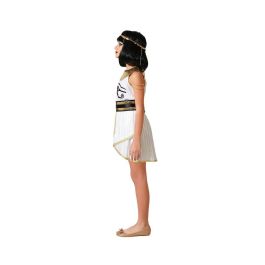 Disfraz Egipcia Niña Vestido Blanco Con Diadema 10-12 Años