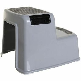 Dreambaby DRE9312742406868 Taburete con escalera 2 Up Antideslizante texturizado para niños y adultos 80kg Gris y Negro
