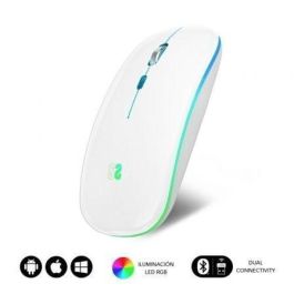 Ratón Inalámbrico por Bluetooth Subblim LED Dual Flat/ Batería recargable/ Hasta 1600 DPI/ Blanco Precio: 15.88999951. SKU: S5622248