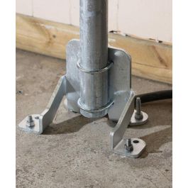 Next Green Soporte Techo y Suelo para Tubo Acero 60mm HD para Instalación de Caja de Carga