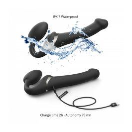 Dildo Multi Orgasm Remote Controlled Strap-on-me 6017357 Negro