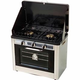 Estufa/horno combinado de 2 fuegos de camping - INCASA - 016463