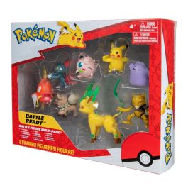 8 Figurinas de Bandai - Pokémon - Pikachu, Rondoudou, Rocabot, Abra, Farfuret, Métamorph, Phyllali y MagicArpe