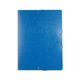 Carpeta Proyectos Liderpapel Folio Lomo 30 mm Carton Gofrado Azul