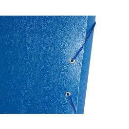 Carpeta Proyectos Liderpapel Folio Lomo 30 mm Carton Gofrado Azul