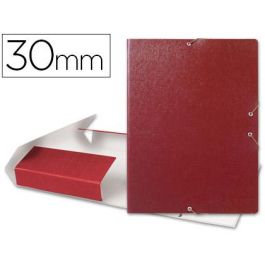 Carpeta Proyectos Liderpapel Folio Lomo 30 mm Carton Gofrado Roja