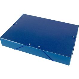 Carpeta Proyectos Liderpapel Folio Lomo 50 mm Carton Gofrado Azul