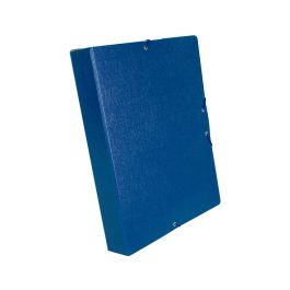 Carpeta Proyectos Liderpapel Folio Lomo 50 mm Carton Gofrado Azul