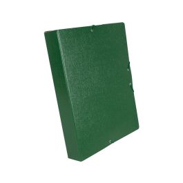 Carpeta Proyectos Liderpapel Folio Lomo 50 mm Carton Gofrado Verde