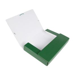 Carpeta Proyectos Liderpapel Folio Lomo 50 mm Carton Gofrado Verde