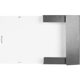 Carpeta Proyectos Liderpapel Folio Lomo 50 mm Carton Gofrado Gris