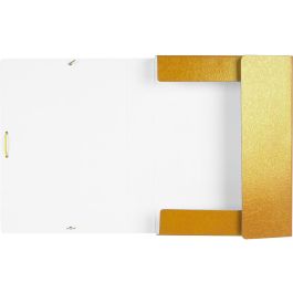 Carpeta Proyectos Liderpapel Folio Lomo 50 mm Carton Gofrado Amarilla