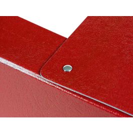 Carpeta Proyectos Liderpapel Folio Lomo 90 mm Carton Gofrado Roja