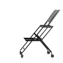 Plico Carrito Plegable Acero Y Resina Negro ALESSI RS11 B