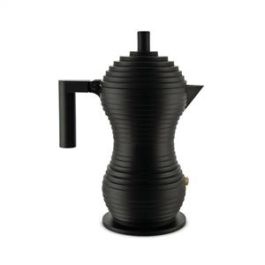 Pulcina Cafetera Negra 1 Taza 100 Values Collection ALESSI MDL02/1 BB