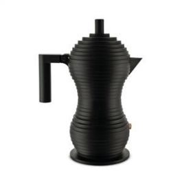 Pulcina Cafetera Negra 3 Tazas 100 Values Collection ALESSI MDL02/3 BB