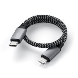 Satechi Cable de Carga Rápida USB-C a Lightning MFi Certificado, 60W, 25cm para iPhone, iPad, Transfiere Datos 480 Mbps Satechi Cable de Carga Rápida USB-C a Lightning MFi Certificado, 60W, 25cm para iPhone, iPad, Transfiere Datos 480 Mbps