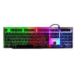 The G-Lab Keyz Neon teclado USB QWERTY Español Negro Precio: 38.2238999758. SKU: B1DXTGXK65