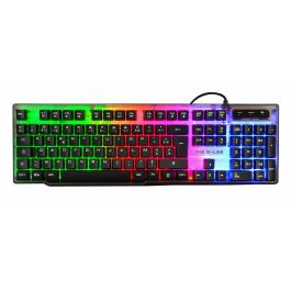 The G-Lab Keyz Neon teclado USB QWERTY Español Negro