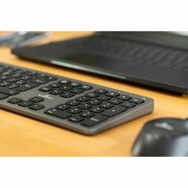 Conjunto de teclado y mouse - Bluestork - Easy Slim - Wireless - Metal Grey Pack