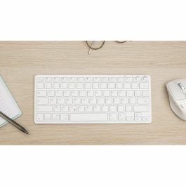 Teclado TKL - BLUESTORK - Bluetooth recargable para Mac - Blanco