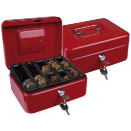 Caja Caudales Q-Connect 8-' 200x160x90 mm Roja Con Portamonedas Precio: 26.014999939499997. SKU: BIX37656