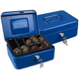 Caja Caudales Q-Connect 8-' 200x160x90 mm Azul Con Portamonedas Precio: 26.014999939499997. SKU: BIX37657