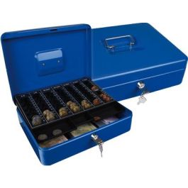 Caja Caudales Q-Connect 12-' 300x240x90 mm Azul Con Portamonedas Precio: 37.497899636999996. SKU: BIX37663