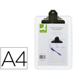 Portanotas Q-Connect Plastico Transparente Din A4 4 mm