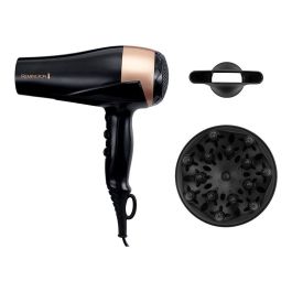 Remington Secador de Pelo Eclat Brillance D6098 2200W Negro Secador Iónico con Microacondicionadores Cerámica Brillo Luminoso