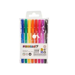 Set 8 Bolígrafos Fluor Semigel Pincello - Colores Variados 9x17x2.5 cm (24 Unidades) Set 8 Bolígrafos Fluor Semigel Pincello - Colores Variados 9x17x2.5 cm (24 Unidades)