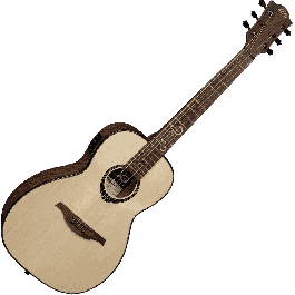 LAG Guitarra Acústica Parlor Michel Haumont T318 A/E - Natural