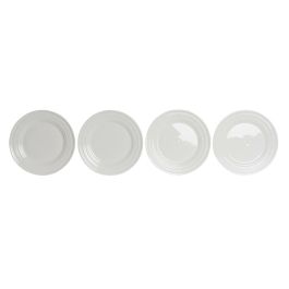 Plato Basicos DKD Home Decor Blanco 27 x 2 x 27 cm Set de 4