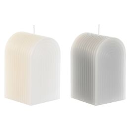 DKD Home Decor Vela Moderna de Cera Gris Blanco de 5x5x9 cm - Pack 12 Unidades Decorativas, 50 Horas de Duración (Diseño Surtido Aleatorio) Precio: 25.99000019. SKU: B18R9LKJ2H