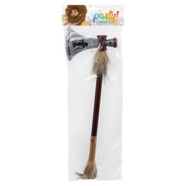 Hacha Decorativa Cazador De Las Cavernas - 53 x 18 cm, Diseño Robusto, Detalles Metálicos, Ideal para Disfraces y Eventos Temáticos
