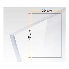 Compossar Placa de metacrilato transparente colada 3mm 29x43cm