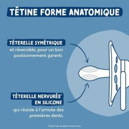 2 chupetes anatómicos - DODIE - A109 EDL - +18 meses - Mathilde Cabanas Azul 2 chupetes anatómicos - DODIE - A109 EDL - +18 meses - Mathilde Cabanas Azul