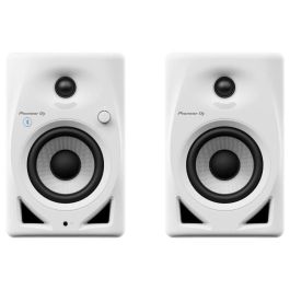Pioneer DJ DM-40D-BT-W - Par de Altavoces de Monitorización Bluetooth Bass Reflex 2x19W - Modo DJ o Producción - Blanco