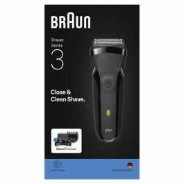 Braun BRA8700216735742 Afeitadora Eléctrica Serie 3 Negra - 30 min batería - Carga Rápida 5 min
