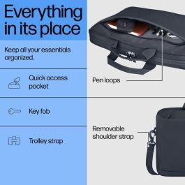 Maletín para Portátil HP A08JTAA Gris