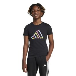 Camiseta de Manga Corta Infantil Adidas Negro 3-4 Años