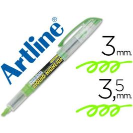 Rotulador Artline Fluorescente Ek-640 Verde Punta Biselada 12 unidades